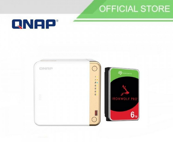 Bundling QNAP TS-462-2G RAM 4-Bay NAS & Seagate Ironwolf 6TB X 3 Unit